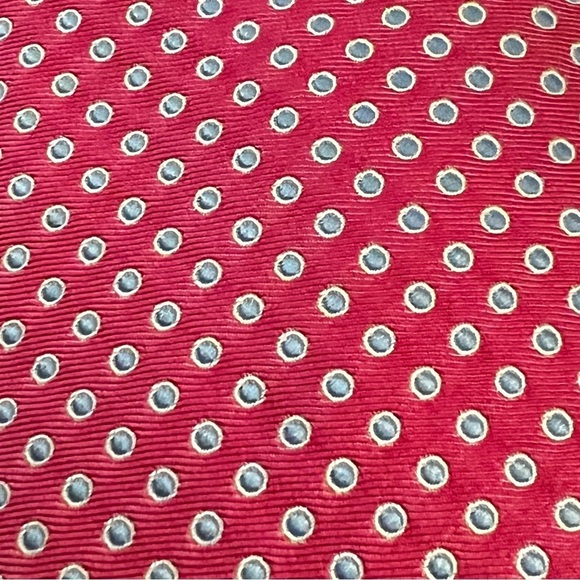 Altea Italian Silk Tie Pink bobbles dots - Picture 8 of 9